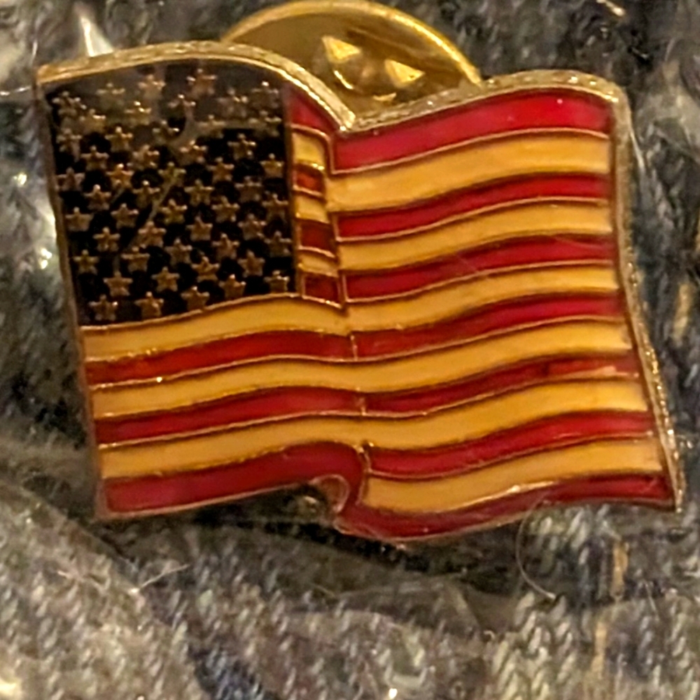 American Flag Pin USA Star Spangles Banner